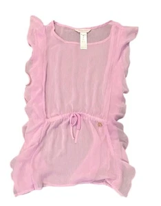 Tommy Bahama Girls Pink Sleeveless Sheer Cover Up Dress Size 10 - Picture 1 of 6