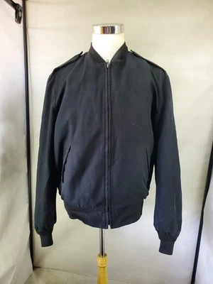 Neptune Garment Co Bomber Jacket Men Xl Neptune Black Liner Vest Military  - Image 1 of 4
