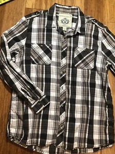 Camisa con botones occidental a cuadros Supply Company EE. UU. para hombre XXL - Imagen 1 de 8