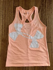 Under Armour Women's UA Tech Graphic Tank Peach Horizon 1318141-906 Size XS - Picture 1 of 3