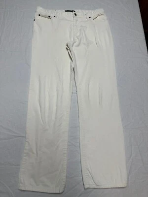 Pantalones de pana vintage Lauren Ralph Lauren Jeans Co para mujer 8 etiqueta verde marfil Foto 1 de 4