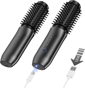 Cordless Heated Round Brush 1.5 INCH Styling Hairbrush – Black New in Sealed Box - Picture 1 of 7