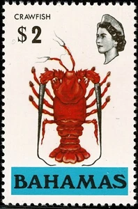 U2953 BAHAMAS 1971 Definitive issue $2 Crawfish MNH - Picture 1 of 1