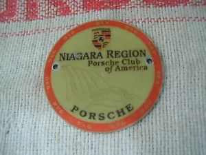 PCA Niagara Region Club Badge Porsche Club of America 90's era - Foto 1 di 3
