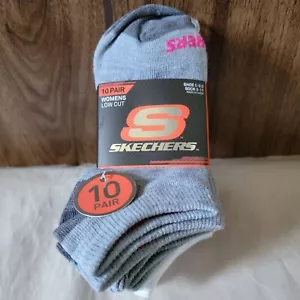 Skechers 10pk Low Cut Socks Arch Support Comfort Stretch - Picture 1 of 5