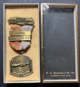 1963 Prone Master Shooting Medal - Vintage Original F.G.S. Gewehr & Pistolenschläger - Bild 1 von 3