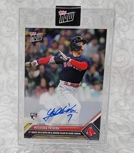 Masataka Yoshida RED SOX 2023 TOPPS NOW 173A HR GRAND SLAM ON CARD AUTO /99 - Picture 1 of 3