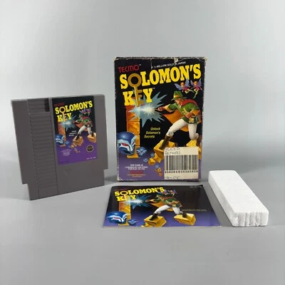 Solomon's Key (NES, Nintendo Entertainment System, 1987) W/ Box & Manual - Image 1 of 4