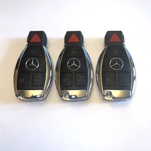 3 MERCEDES-BENZ OEM GENUINE 4 BUTTON REMOTE SMART KEY FOB GLK GL C CL E S SL - Picture 1 of 4