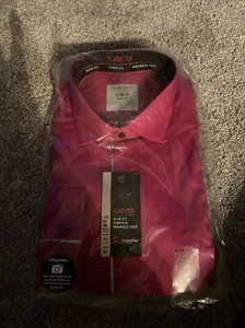 van heusen dress shirt flesh fix. color is burgandy - Picture 1 of 4