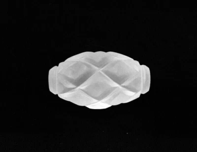 CRISTAL DE ROCA NATURAL/tallado a mano/barril/esmerilado/ancho 15 mm/l 26 mm/36,35 quilates/sin perforar Foto 1 de 4