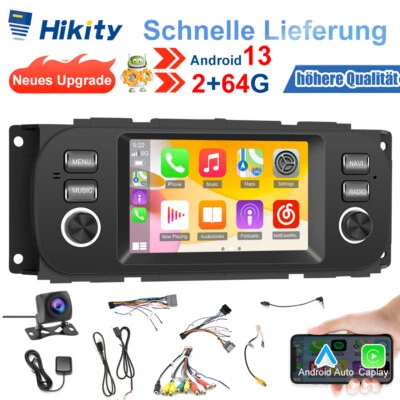 2+64G CarPlay Android 15 Autoradio GPS Für JEEP Grand Cherokee Jouruney Wrangler - Bild 1 von 4