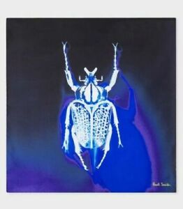 NWT Paul Smith Silk Goliath Beetle Pocket Square/Handkerchief, Made in Italy.