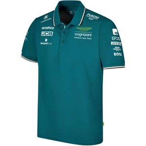 Aston Martin Cognizant F1 2023 Polo Uomo Team - Verde - Foto 1 di 9