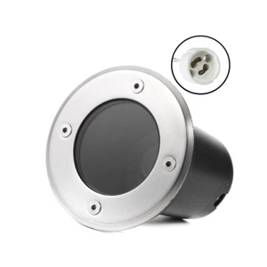 10 x GU10 LED Inground Light Housing Round Underground Lamp Shell for gu10 Bulb - Picture 1 of 4