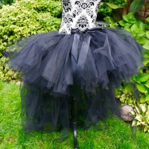 Damen Überzug Schichten Tüllrock Damen Lang Tutu Overskirt Party Tanz Kleid - Bild 1 von 3