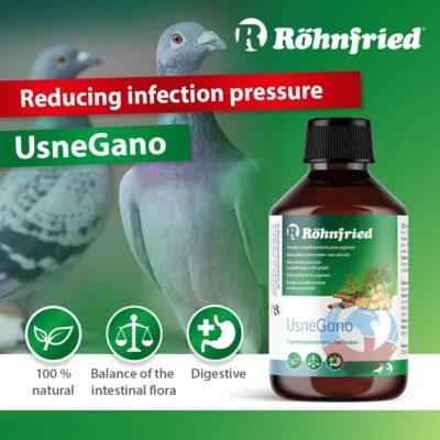 ROHNFRIED USNEGANO 500ml RACING PIGEONS OREGANO RESPIRATORY + WHITE NOSTRIL CERE