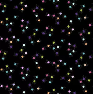Studio E I'm Bugging Out Tossed Beatles Black Cotton Fabric By Yard - Picture 1 of 1