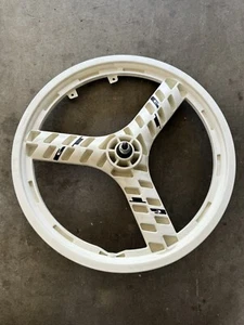 Ruota ACS bianca GT Stealth Mags (anteriore) Made in USA vecchia scuola bmx HTF - Foto 1 di 9