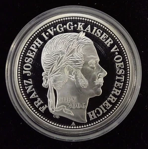 Silver Medal - Austria Francois Joseph - Certificate 9999 EX - Picture 1 of 3