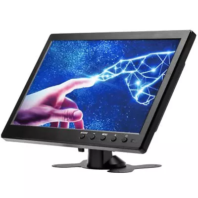 10.1" HD CCTV LCD Monitor PC Screen AV/RCA/VGA/HDMI/BNC Video Display w/ Speaker - Image 1 of 4