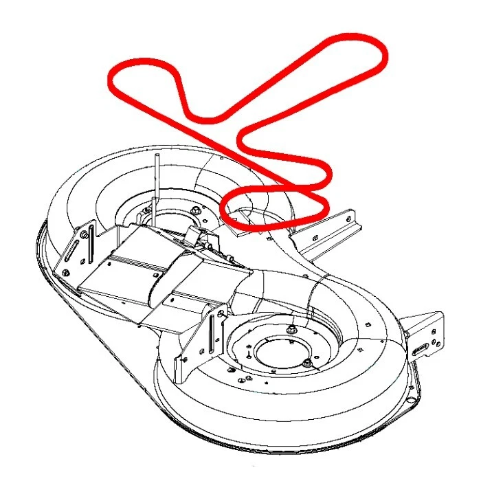 Keilriemen Messerantrieb für McCulloch (ab 2018) M125-97TC, M145-97TC, M165-97TC