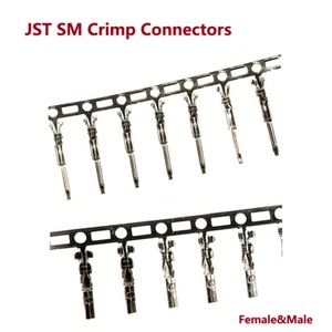 Female&Male JST SM Crimp Connectors Terminal Contact PCB 2.5MM Pitch Pair Plug - Picture 1 of 5