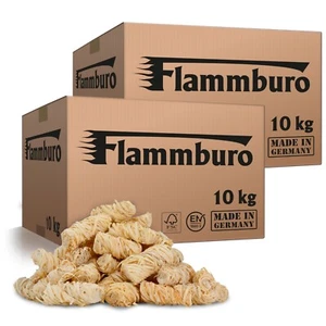 FLAMMBURO Accendino ecologico per barbecue, accendino per camino, lana per accensione 20 kg - Foto 1 di 8