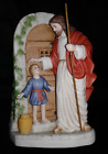 Figurine en céramique porcelaine Homco Home Interiors 14042 Jésus à la porte