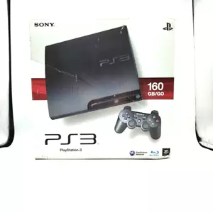 Console Sony Playstation 3 PS3 Slim con SCATOLA MANUALI Controller e cavi - Foto 1 di 15