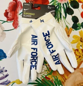 1/1 ¡RARO! ¡Guantes de fútbol americano Nike Jordan Superbad blancos/azules para hombre XL Fuerza Aérea! - Imagen 1 de 11