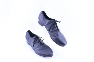 Bloch Women Tap Shoes Tap-Flex Shockwave Black Soft Leather Size 12N Narrow - Picture 1 of 10