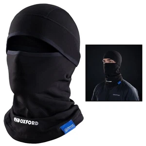 Oxford Advanced WarmDry Thermal Motorcycle Motorbike Head Balaclava Neck Warmer - Picture 1 of 10