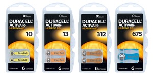 Duracell Hörgerätebatterien DA 10, 13, 312, 675 auch für Hörgerät - KIND