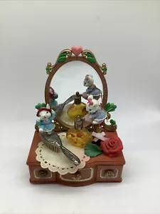 1994 Lustre Fame Maestro Mouse Little Dresser Music Box Plays Its a Small World - Picture 1 of 8