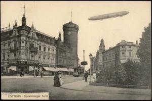 Deutschland Zeppelin über Cottbus AK 75197 - Bild 1 von 2
