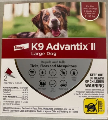 K9 Advantix Flea & Tick Large Dog- 02 Monthly Doses - Image 1 of 2