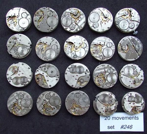 Lote 20 movimientos de reloj para hombre WOSTOK POBEDA POLJOT RAKETA ZIM piezas Steampunk #246 - Imagen 1 de 1