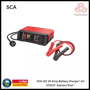 SCA 12V 20 Amp Battery Charger - PLU611236 * AU STOCK* Express Post * - Picture 1 of 1
