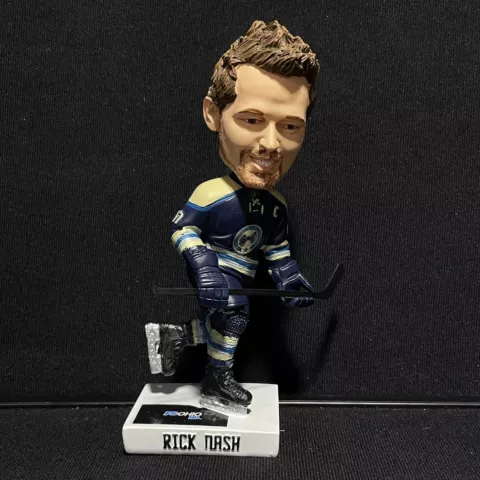 FS Ohio HD Columbus Blue Jackets Hockey Rick Nash Bobblehead Blue Uniform 7” NHL Cover