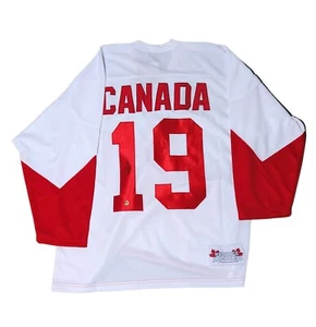 PAUL HENDERSON 1972 TEAM CANADA PATCH SUMMIT SERIES AUTOGRAPH SIGNED JERSEY COA - Picture 1 of 6
