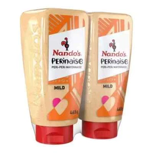 Nando's Perinaise Peri-Peri Mayonnaise Mild Squeezy Mayo Sauce Pack of 4 x 465g - Picture 1 of 3