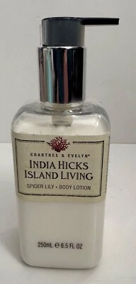 CRABTREE & EVELYN INDIA HICKS ISLAND LIVING SPIDER LILY BODY LOTION 8.5 OZ. NEW - Image 1 of 4