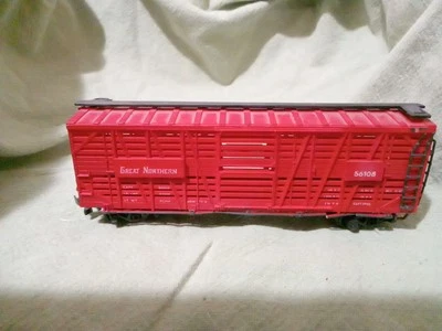 (077) Vintage HO Scale Roco Great Northern 56108 Stock Car - Image 1 of 4