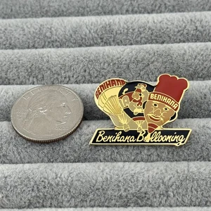 Vintage Benihana Restaurant Hot Air Ballooning Employee Pin Pinback #59825 - Picture 1 of 2