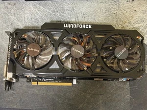 Gigabyte GTX 770 WINDFORCE GDDR5 2GB 2xDVI/HDMI/DP OC 3X GV-N770OC-2GD Video/PC - Picture 1 of 3