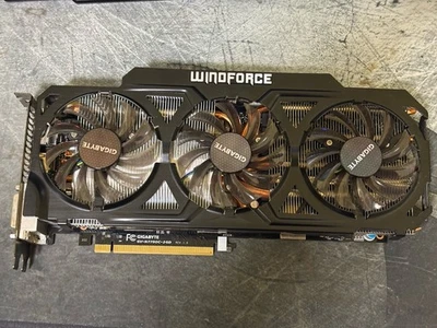 Gigabyte GTX 770 WINDFORCE GDDR5 2GB 2xDVI/HDMI/DP OC 3X GV-N770OC-2GD Video/PC - Image 1 of 3