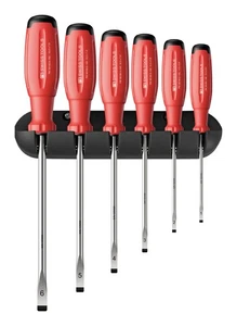 PB Swiss Tools Schraubendreher-Satz 6-teilig Schlitz im Wandhalter SwissGrip EVO - Bild 1 von 2
