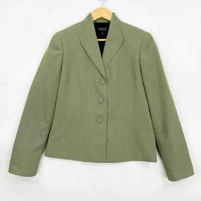 Blazer para mujer Kasper Separates talla 6 verde clásico manga larga forrado chaqueta Foto 1 de 4