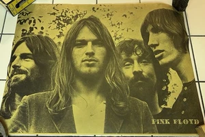Rare 1970’s PINK FLOYD Paper Poster 22x17” ROCK BAND Original 70’s HTF - Picture 1 of 8